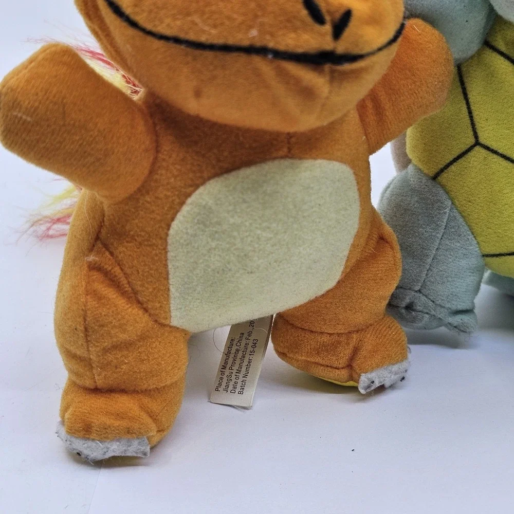 Pokemon Toy Factory Plush Lot of 3 Bulbasaur Squirtle Charizard 2015